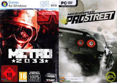 NFS PROSTREET & METRO 2033 COMBO(for PC)