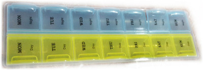 Health Track 2 By 7 Tablet Box HT-259 Manual Pill Splitter(Light Blue, Yellow)
Health Track 2 By 7 Tablet Box HT-259 Manual Pill Splitter(Light Blue, Yellow)