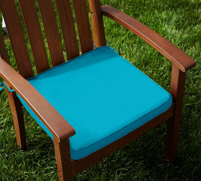 Lushomes Solid Chair Cushion Pack of 2(Bachelor Button)