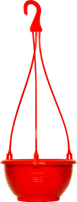 Planters RED Venus Hanging Plant Container Set(Pack of 6, Plastic)