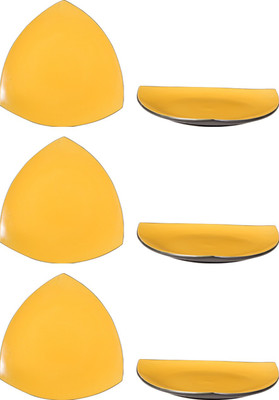 Caffeine Yellow Elite Plate(Pack of 6)