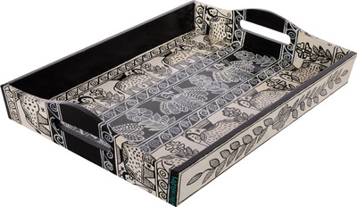 Kaushalam Large Painted: B & W Tray
Kaushalam Large Painted: B & W Tray