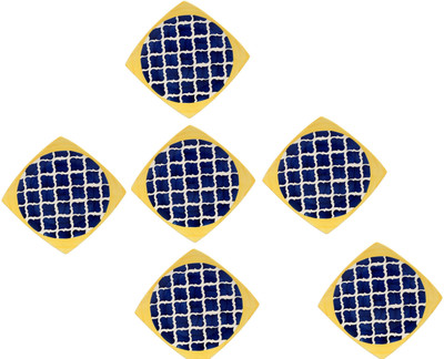 Shineware Blue Umrao Pattern Plate Set(Pack of 6)