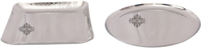 IndianArtVilla Tray Set(Pack of 2)
