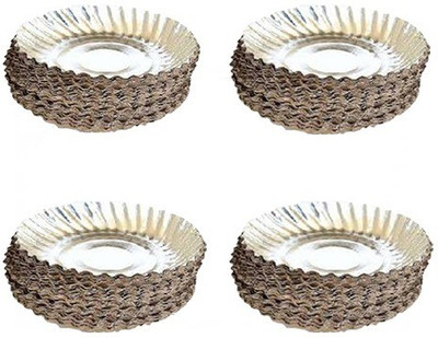 Ezee Silver Plate Plate(Pack of 4)