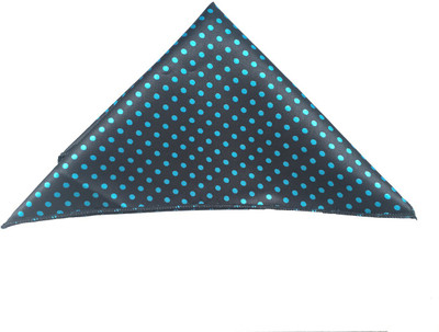 Bsquare Polka Print Microfibre Pocket Square, Black;blue