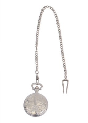 Bromstad Antique P001SW Chrome-Plated Metal Pocket Watch Chain