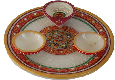 DivineCrafts Makrana Marble Kundan Studded Multiutility Marble(1 Pieces, Multicolor)
DivineCrafts Makrana Marble Kundan Studded Multiutility Marble(1 Pieces, Multicolor)