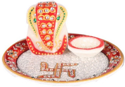Apkamart Handcrafted Decorative Marble Puja Plate - 6 Inch - With Lord Ganesh - Religious Plates for Festivals, Home Decoration, Puja Ghar and Gifts Marble(Multicolor)
Apkamart Handcrafted Decorative Marble Puja Plate - 6 Inch - With Lord Ganesh - Religious Plates for Festivals, Home Decoration, Puja Ghar and Gifts Marble(Multicolor)