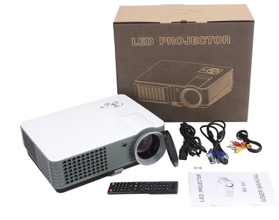 IBS 2200 Lumens Mini LED RD-801 Smart Lcd Video Home Theater 1080P Movie USB*2 HDMI*2 Player 50000/60000 Hours Life 5 Inch Displays Screen Black Portable Projector(White, Black)
IBS 2200 Lumens Mini LED RD-801 Smart Lcd Video Home Theater 1080P Movie USB*2 HDMI*2 Player 50000/60000 Hours Life 5 Inch Displays Screen Black Portable Projector(White, Black)