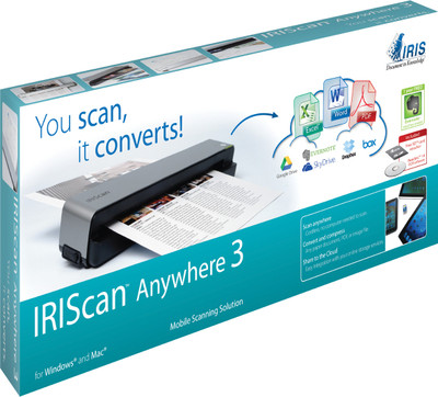 Iris Scan Anywhere 3 Corded & Cordless Portable Scanner