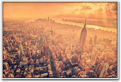 New York City Paper Print(12 inch X 18 inch)