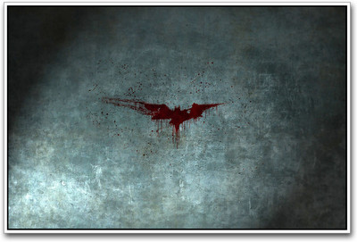 Batman in the Wall Paper Print(12 inch X 18 inch)