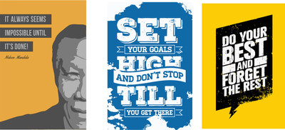 Combo pack of Motivational quotes Wall Poster Quotes & Motivation ,(12X18) BY Vprint Paper Print(18 inch X 12 inch, Rolled)
Combo pack of Motivational quotes Wall Poster Quotes & Motivation ,(12X18) BY Vprint Paper Print(18 inch X 12 inch, Rolled)