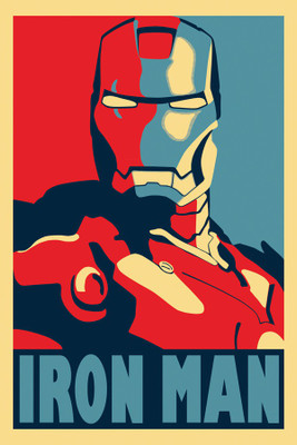 Iron man hd poster Paper Print(18 inch X 12 inch, Rolled)