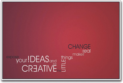 Be Creative inspirational Paper Print(12 inch X 18 inch)