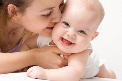 Baby And Mother Poster Fine Art Print(12 inch X 18 inch, Rolled)