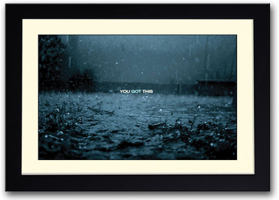 You Got This Motivational Fine Art Print(14 inch X 20 inch, Framed)