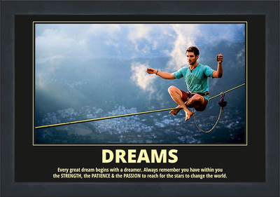 Motivational Poster Large with 1" broad Frame Paper Print(14 inch X 20 inch, Framed)
Motivational Poster Large with 1" broad Frame Paper Print(14 inch X 20 inch, Framed)