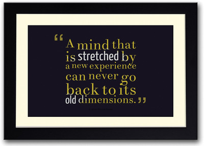 Oliver Wendell Holmes New Experience Quote Fine Art Print(14 inch X 20 inch, Framed)
Oliver Wendell Holmes New Experience Quote Fine Art Print(14 inch X 20 inch, Framed)
