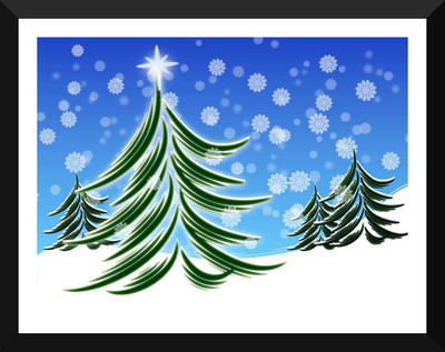 Tallenge - Christmas Art - Snow Trees - Small Size Ready To Hang Framed Digital Art Print On Photographic Paper(12 inch X 9 inch, Framed)
Tallenge - Christmas Art - Snow Trees - Small Size Ready To Hang Framed Digital Art Print On Photographic Paper(12 inch X 9 inch, Framed)