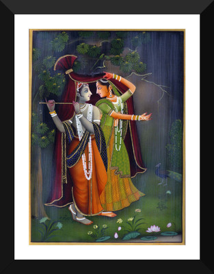 Tallenge - Krishna With Radha Playing Flute In Vrindavana Painting - Premium Quality A3 Size Framed Poster Paper Print(17 inch X 12 inch, Framed)
Tallenge - Krishna With Radha Playing Flute In Vrindavana Painting - Premium Quality A3 Size Framed Poster Paper Print(17 inch X 12 inch, Framed)