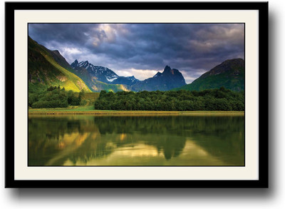 Beautiful Norway Fine Art Print(10 inch X 14 inch, Framed)
