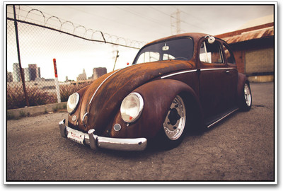 Rusted Volkswagen Paper Print(12 inch X 18 inch)