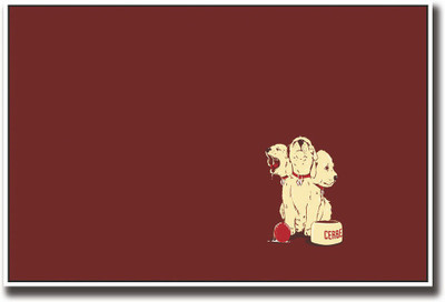 3 dogs with red ball Fine Art Print(12 inch X 18 inch, Rolled)