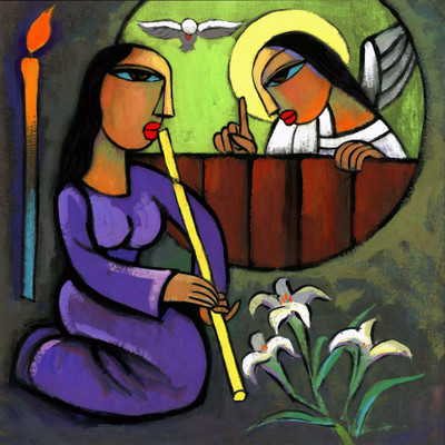 Tallenge - Christmas Art - AnnunciatiOn Photographic Paper(12 inch X 12 inch, Rolled)