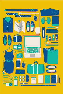 Travel Yellow Fine Art Print(36 inch X 24 inch, Rolled)