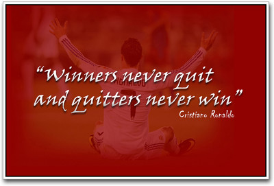 Cristiano Ronaldo quote Paper Print(12 inch X 18 inch)