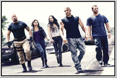 Posterhouzz Fast & Furious Poster Fine Art Print(12 inch X 18 inch, Rolled)