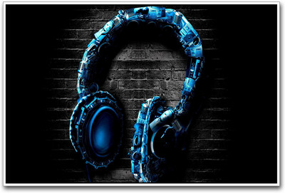 Headphones Paper Print(12 inch X 18 inch)
