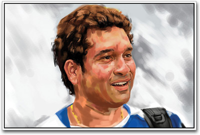 Sachin Tendulkar Photographic Paper(12 inch X 18 inch)