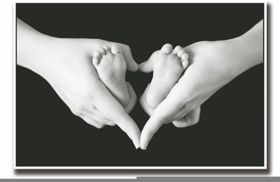 Mother with new born's feet in heart shape Fine Art Print(12 inch X 18 inch, Rolled)
Mother with new born's feet in heart shape Fine Art Print(12 inch X 18 inch, Rolled)