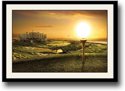 Golf Fine Art Print(10 inch X 14 inch, Framed)
