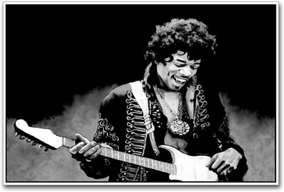 Jimi Hendrix Photographic Paper(12 inch X 18 inch)