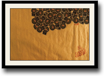 Little Ninja gamers Fine Art Print(10 inch X 14 inch, Framed)