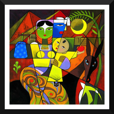 Tallenge - Christmas Art - Joseph Mary and Jesus Escape Into Egypt - Large Size Ready To Hang Framed Digital Art Print On Photographic Paper(24 inch X 24 inch, Framed)
Tallenge - Christmas Art - Joseph Mary and Jesus Escape Into Egypt - Large Size Ready To Hang Framed Digital Art Print On Photographic Paper(24 inch X 24 inch, Framed)