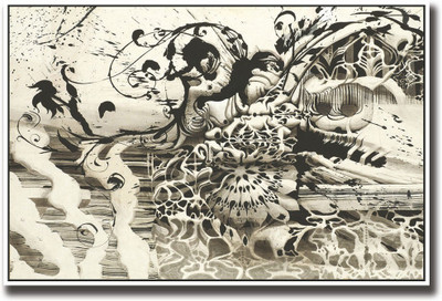 Black and white abstract Fine Art Print(12 inch X 18 inch, Rolled)