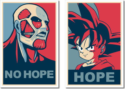 Hope & No Hope - Combo Paper Print(19 inch X 13 inch, Rolled)