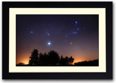 Sky full of stars Fine Art Print(14 inch X 20 inch, Framed)