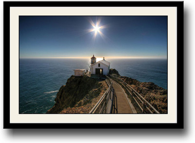House on Cliff Fine Art Print(10 inch X 14 inch, Framed) 
House on Cliff Fine Art Print(10 inch X 14 inch, Framed)