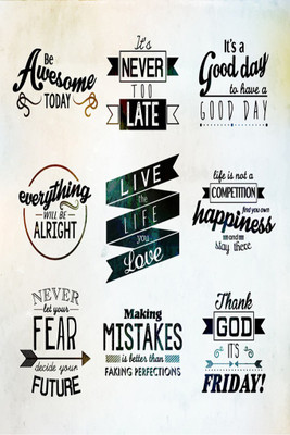 Live the Life you Love 18 X 12 Small Poster Paper Print(18 inch X 12 inch, Rolled)