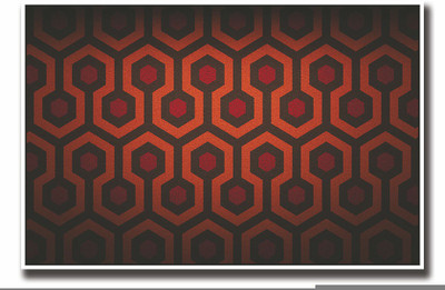 Posterhouzz Orange and red abstract design Fine Art Print(12 inch X 18 inch, Rolled)