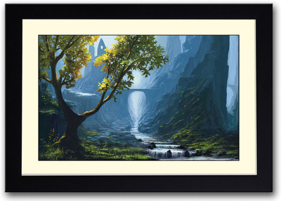 Artistic painting AFP0596 Fine Art Print(14 inch X 20 inch, Framed)