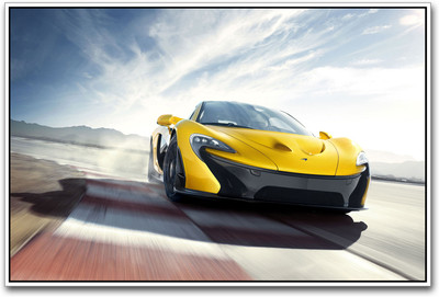 Mclaren Sports Car inspired Paper Print(12 inch X 18 inch)