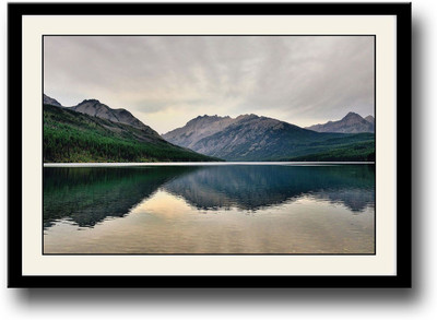 Mountain River Fine Art Print(10 inch X 14 inch, Framed)