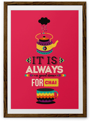 Chai Fine Art Print(20 inch X 30 inch, Framed)